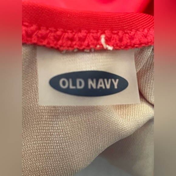 Graphic  “Make It Fun” Red & White Scoop-Back One Piece Swimsuit XL - Picture 8 of 9